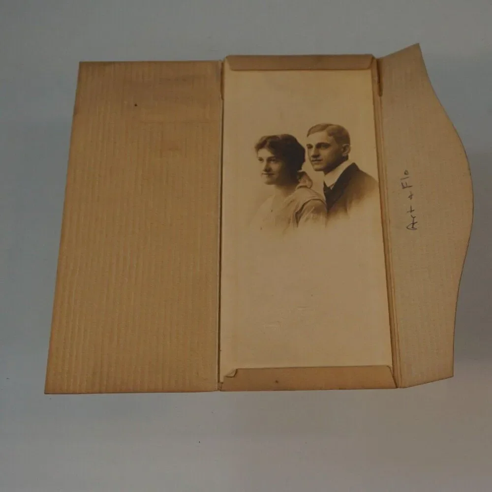 Art And Flo Antique Cabinet Card Photo Heinemann Studio Chicago IL